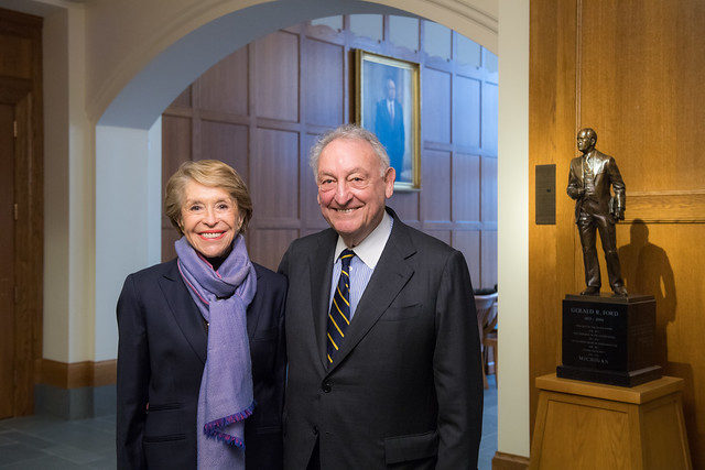 Joan and Sanford Weill at the University of Michigan.