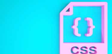 CSS in bright pink on light blue background
