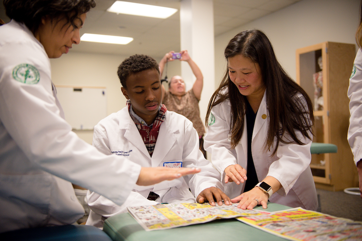 NAF Academy of Health Sciences students dive into hands-on learning with healthcare experts