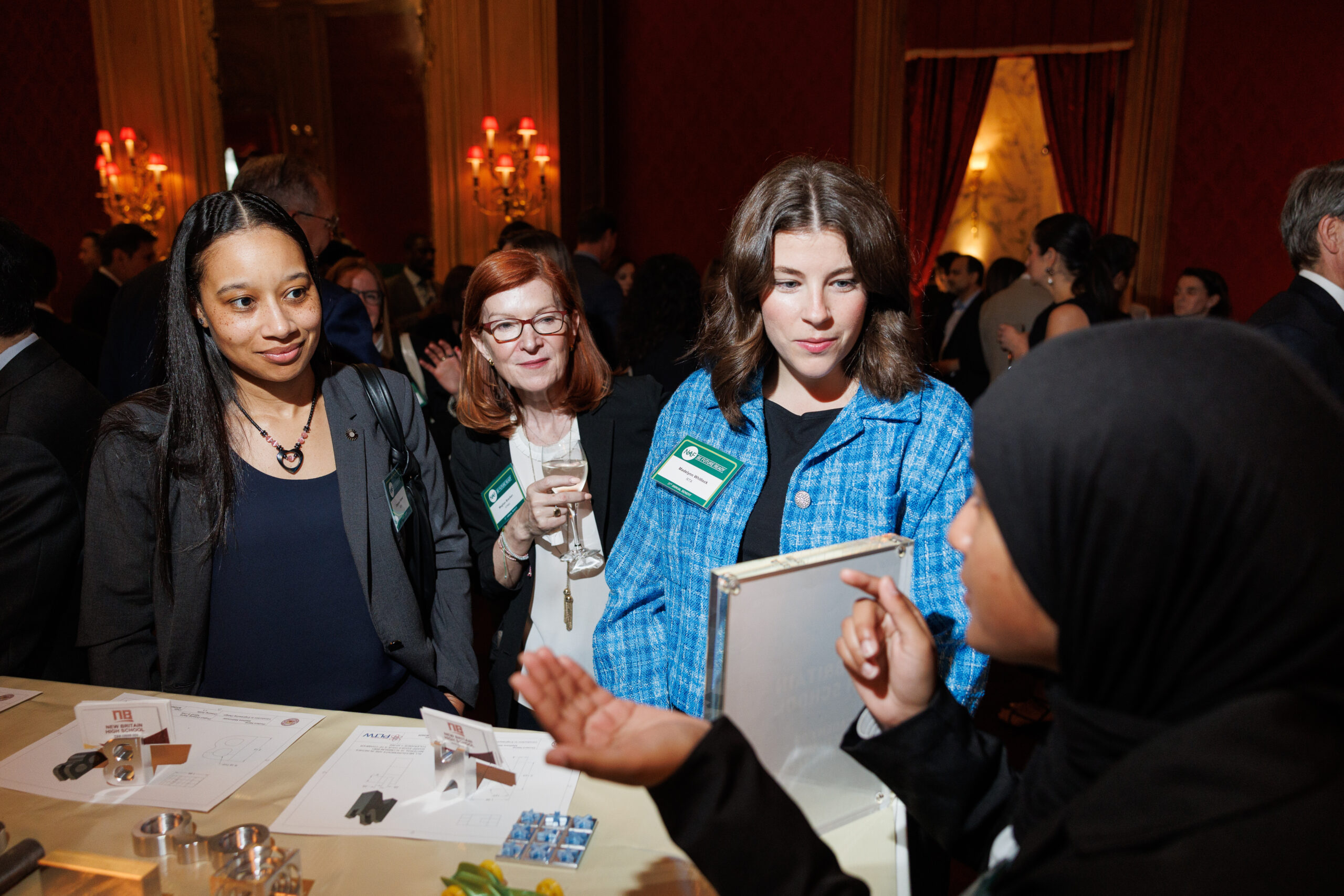 Students presenting at the NAF Benefit