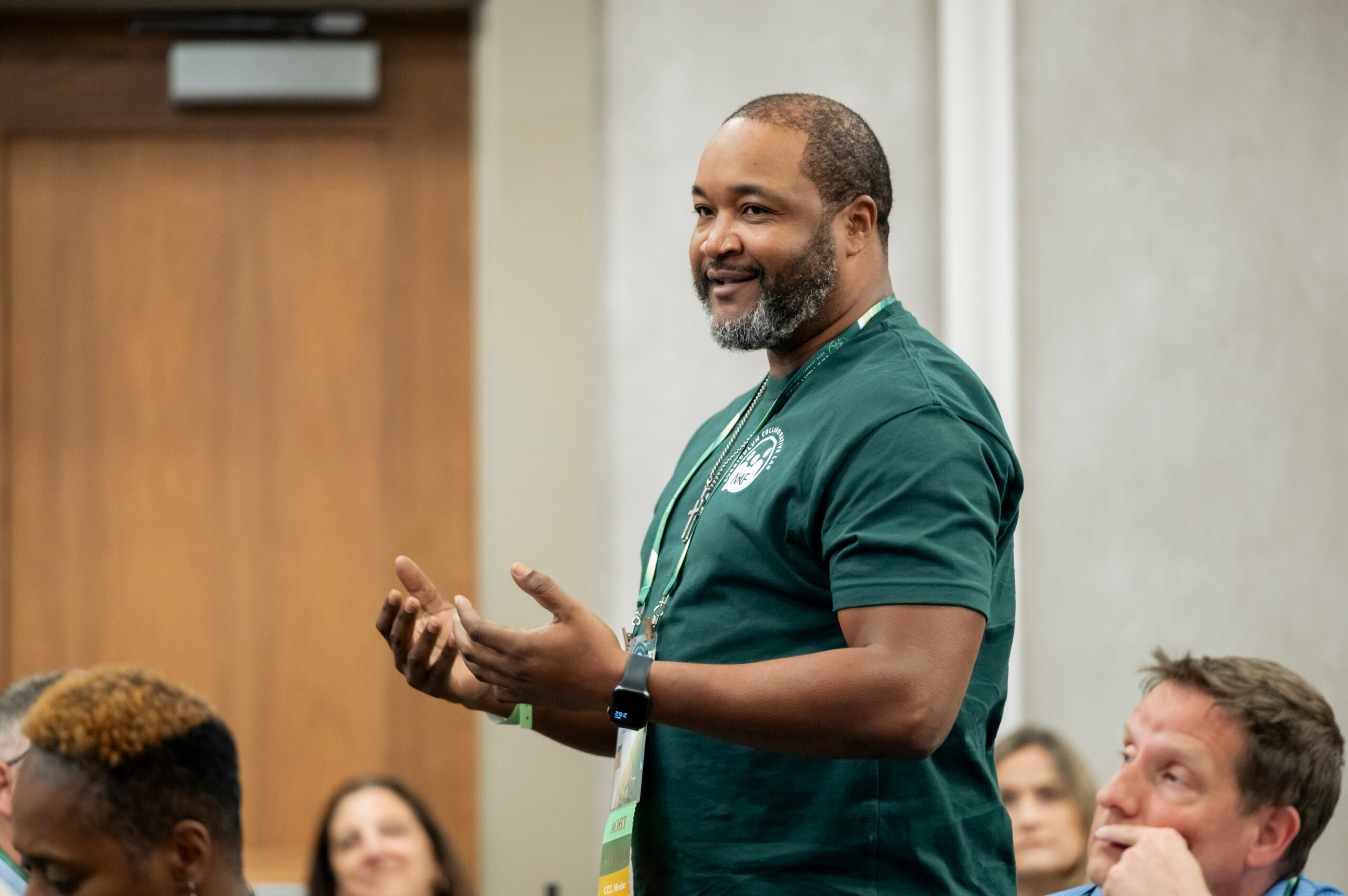 Speaker presenting