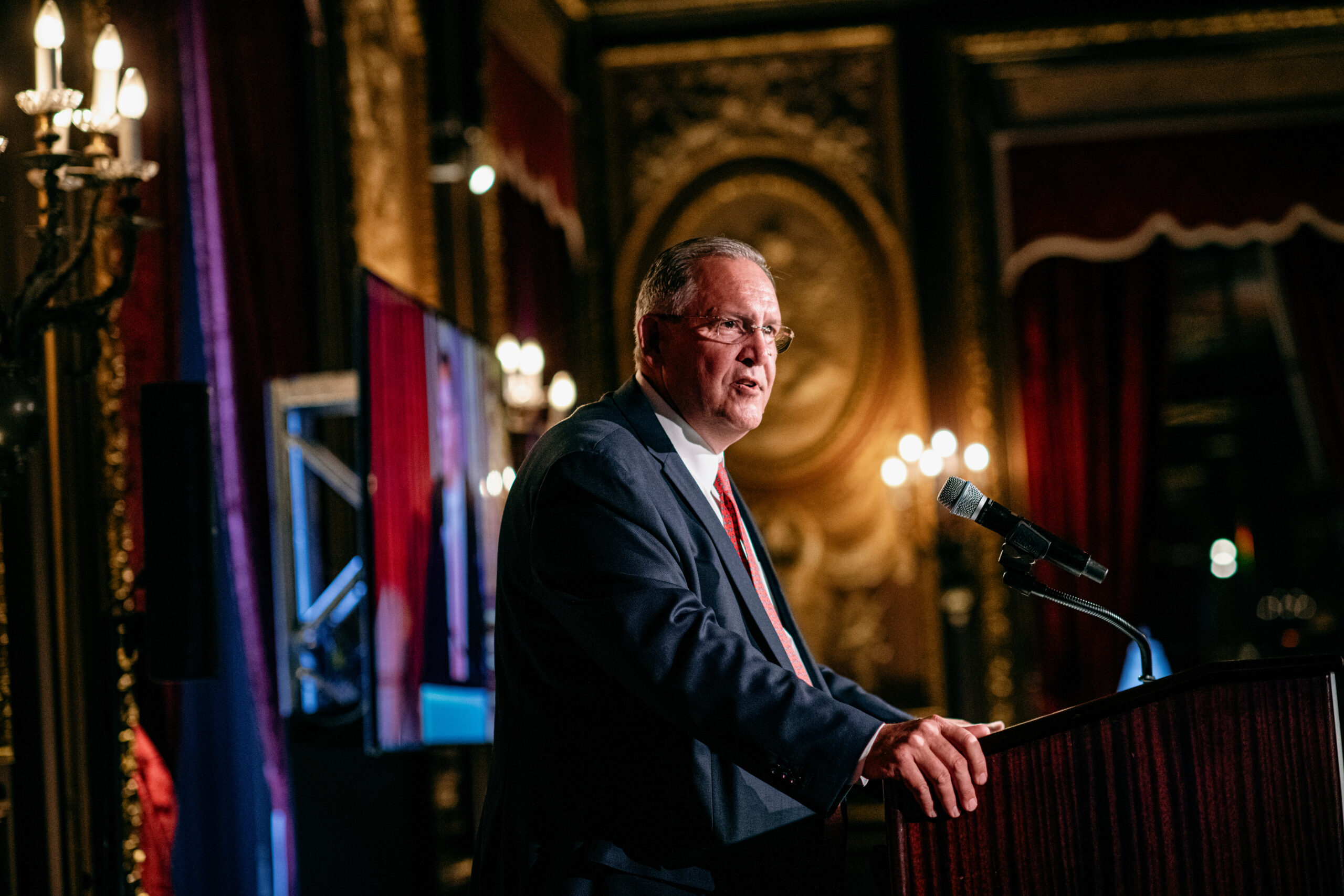 Greg Hayes, Chairman, presenting at the NAF Benefit