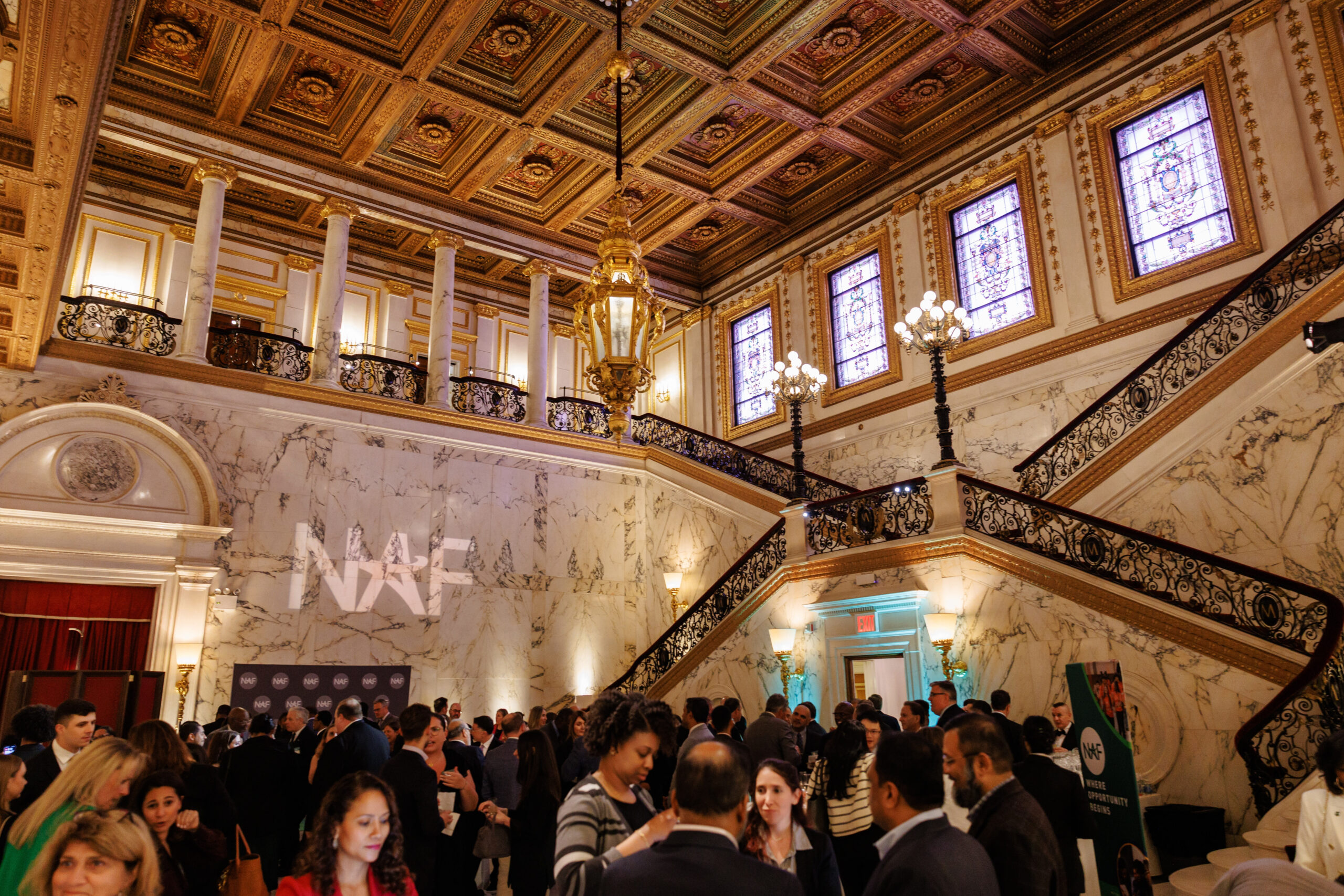 View of the venue of the NAF Benefit