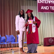 NAF Women in Tourism Student Award Winner Brianna at graduation